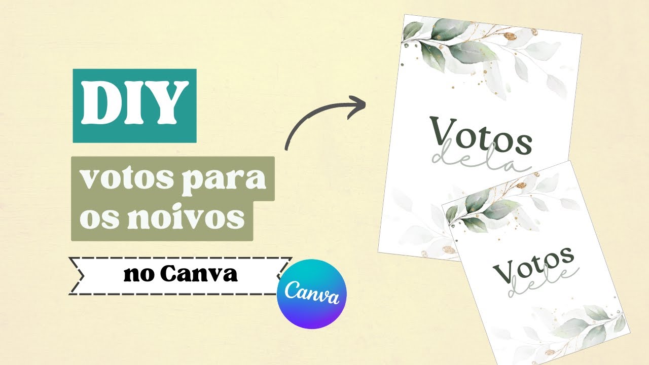 COMO FAZER CADERNO DE VOTOS PARA OS NOIVOS NO CANVA | DIY