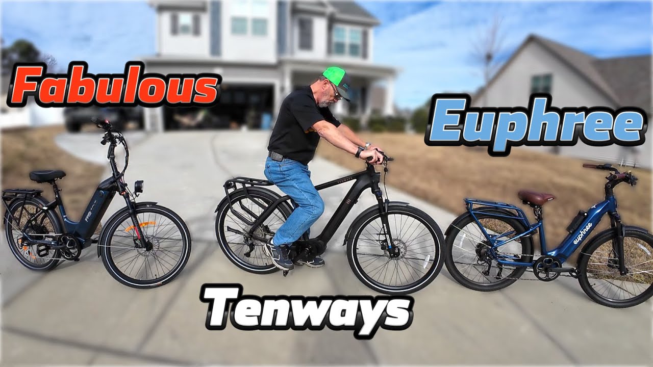 Сравнение электровелосипедов для поездок на работу: Fabulous, Tenways и Euphree