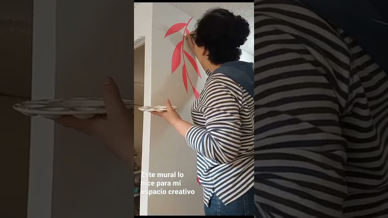 Me encanta el mural de mi nuevo espacio creativo