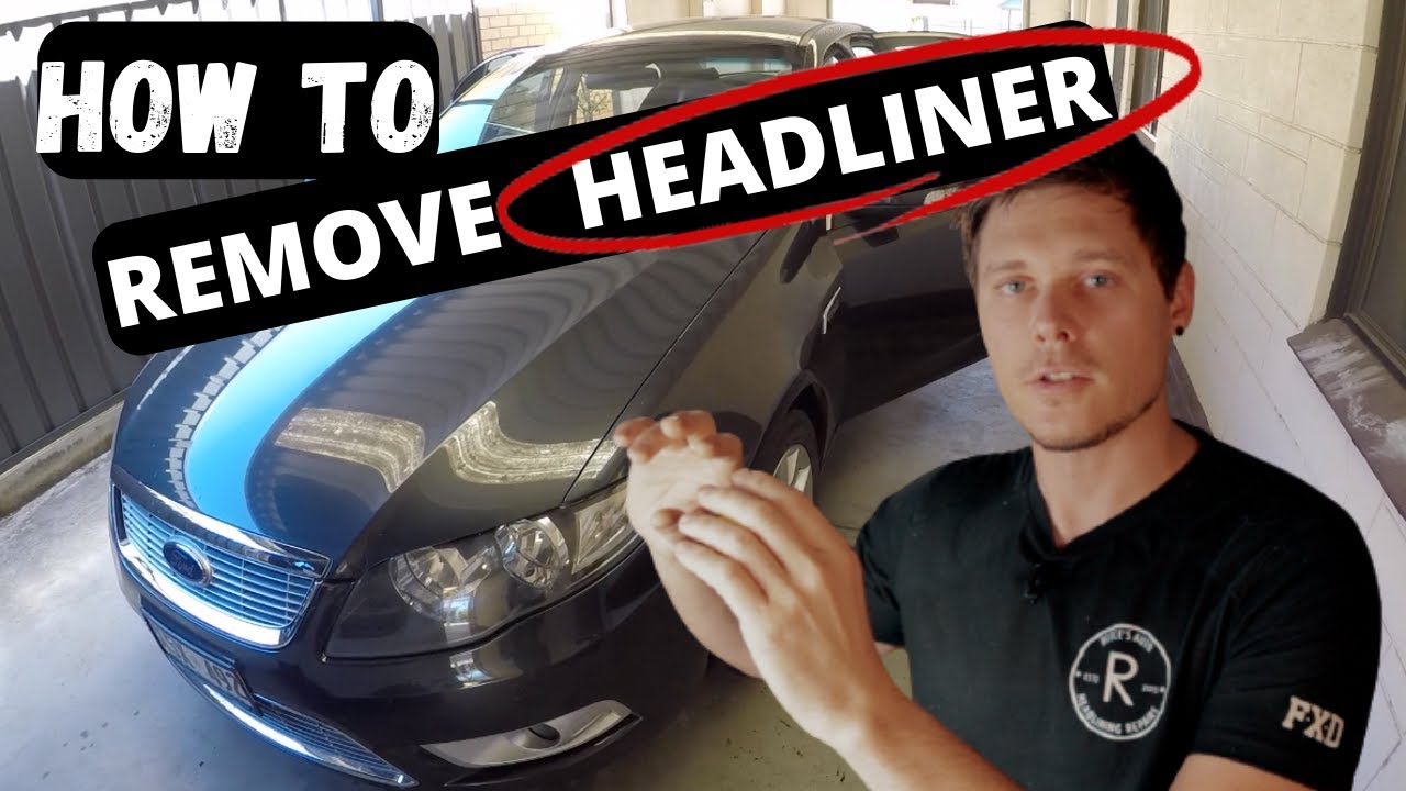 How to REMOVE & INSTALL a SEDAN HEADLINER on a FORD FG g6e