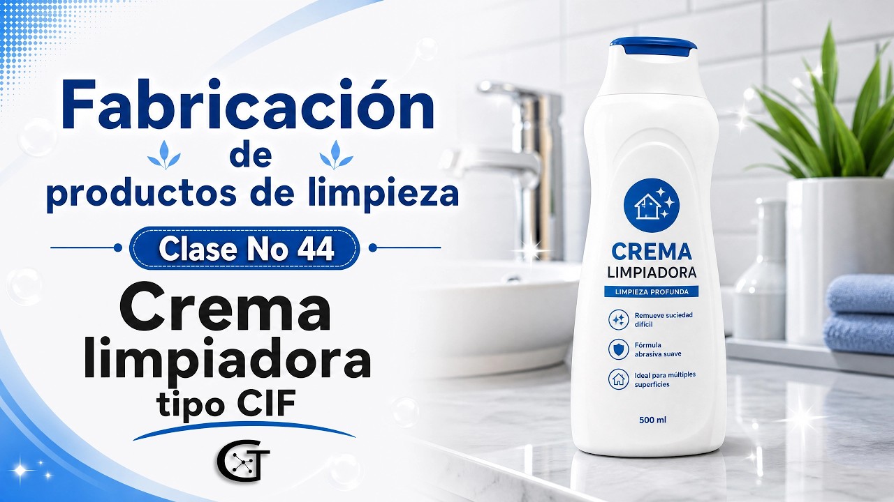 Fabricación de crema limpiadora tipo Cif.