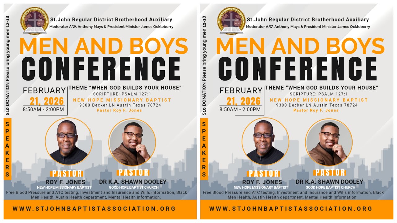 Men and Boys Conference- Pastor Roy F. Jones 