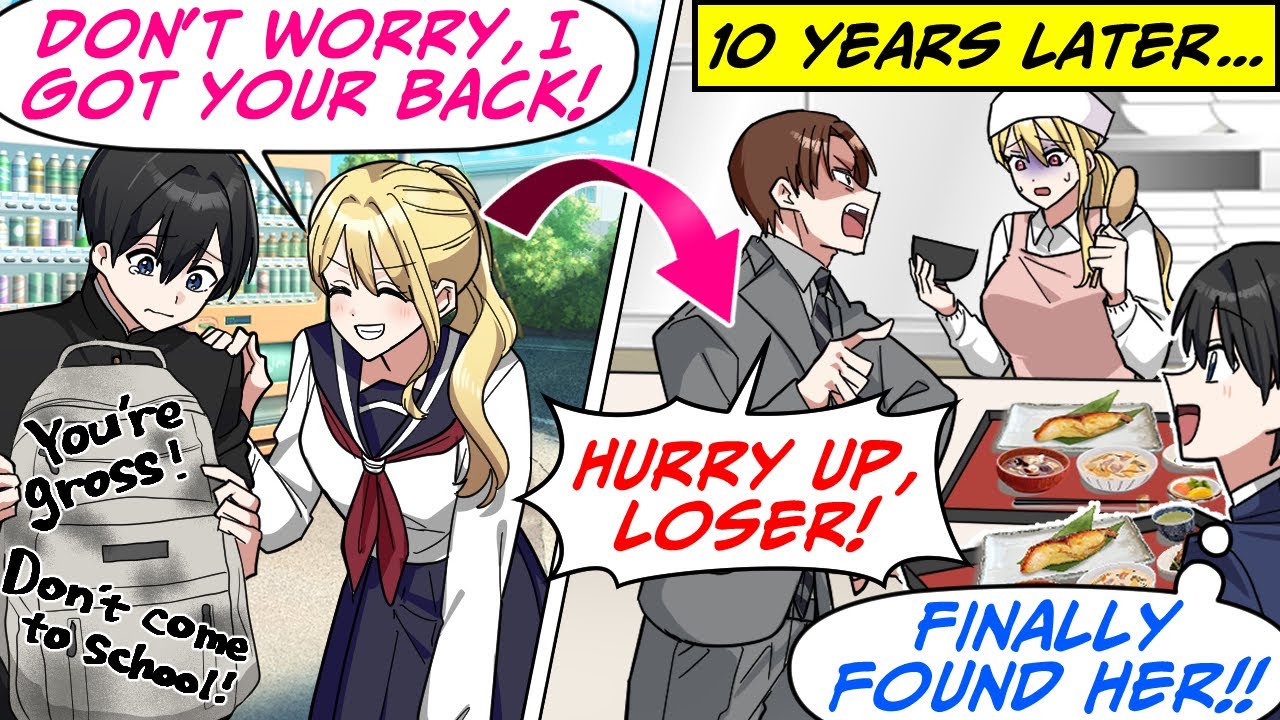 Этот одноклассник спас меня от издевательств! 10 лет спустя… [RomCom Manga Dub]