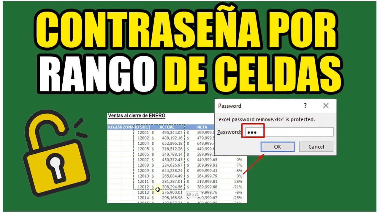 Como poner contraseña a una celda Excel | Bloquear Celdas por Rangos 2021 Hojas con Clave de acceso