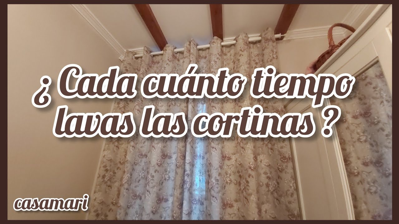 ¿Cada cuánto tiempo lavas las cortinas? #limpieza #lavar #cortinas