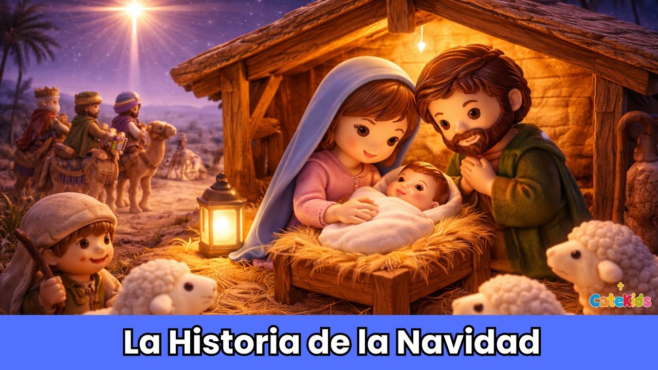 La Historia de la Navidad 🎄 | El Nacimiento de Jes&uacute;s explicado para Ni&ntilde;os | Catekids