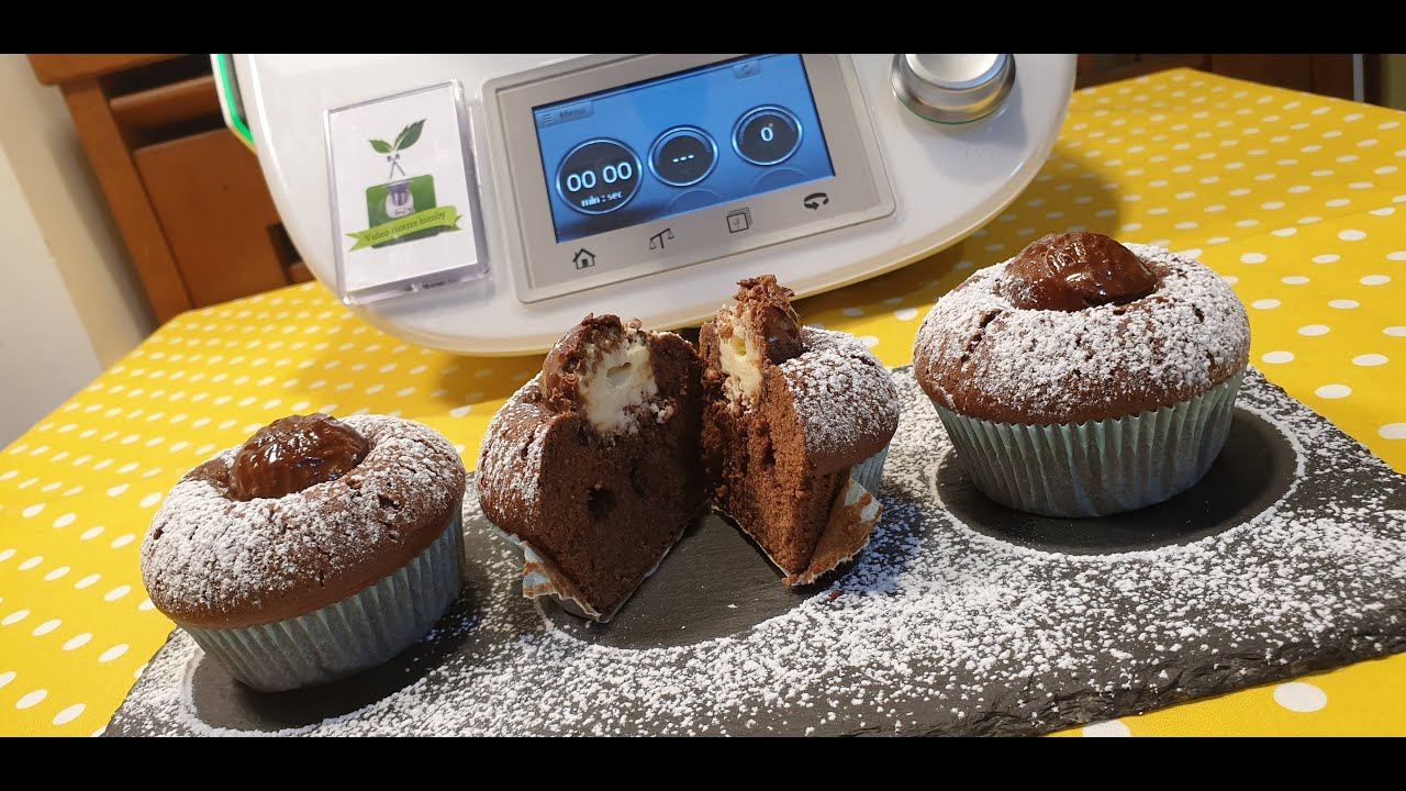 Muffins al cacao con sorpresa per bimby TM6 TM5 TM31 TM21