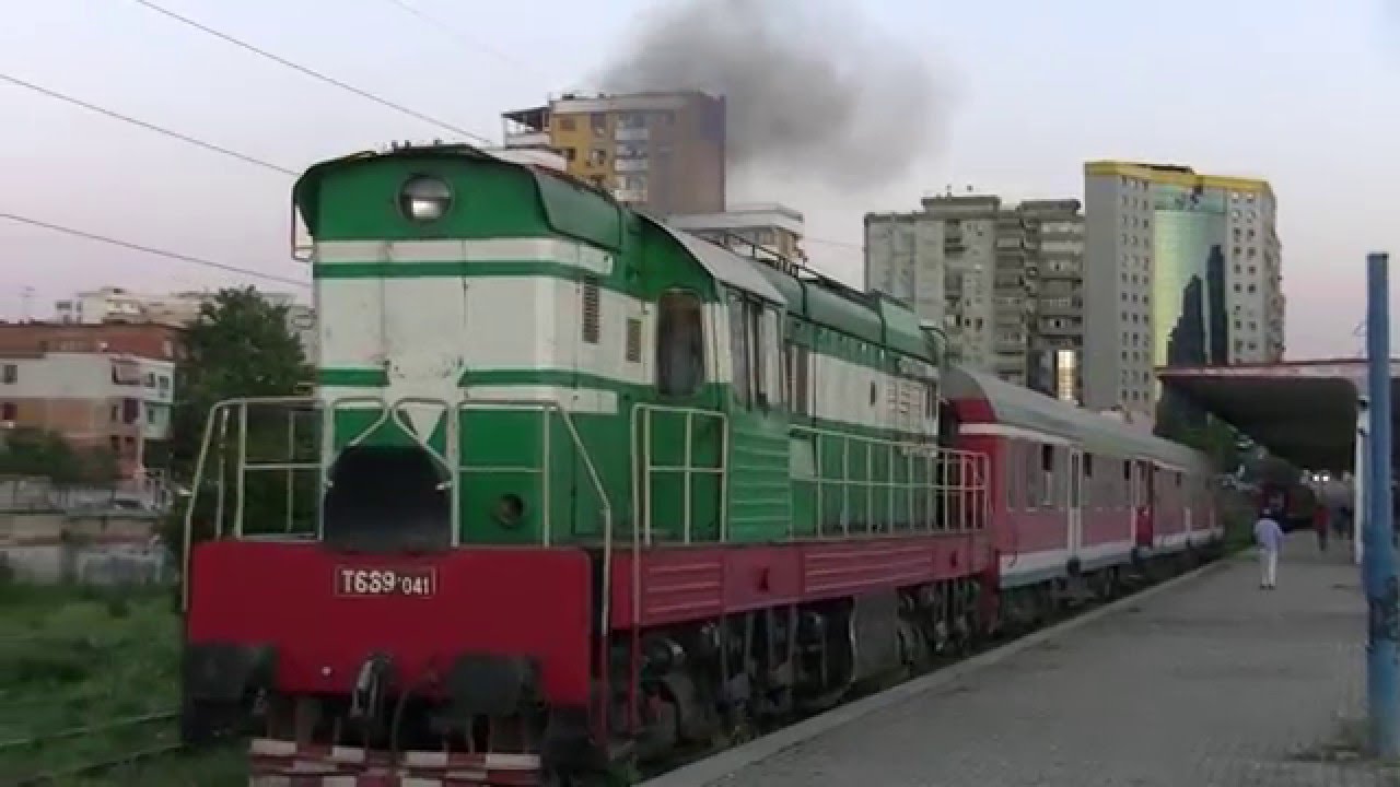 HSH T669 1041 Treni nr. 18 Tiranë - Durrës in Tiranë - Albanian Railways 20.5.2013