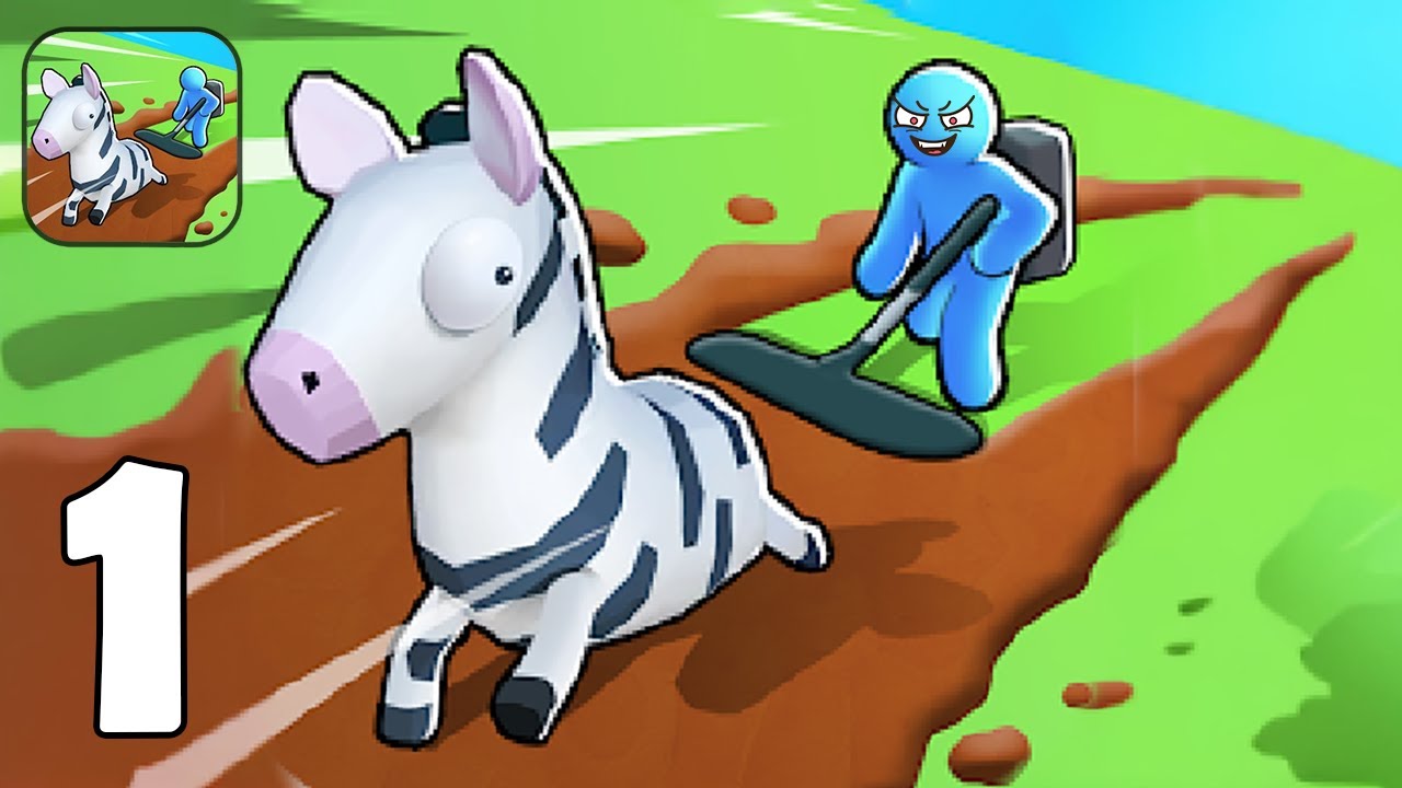 Zoo Clean Power Washer - Part 1 Stickman Zoo Cleaner - Gameplay Walkthrough(iOS, Android)