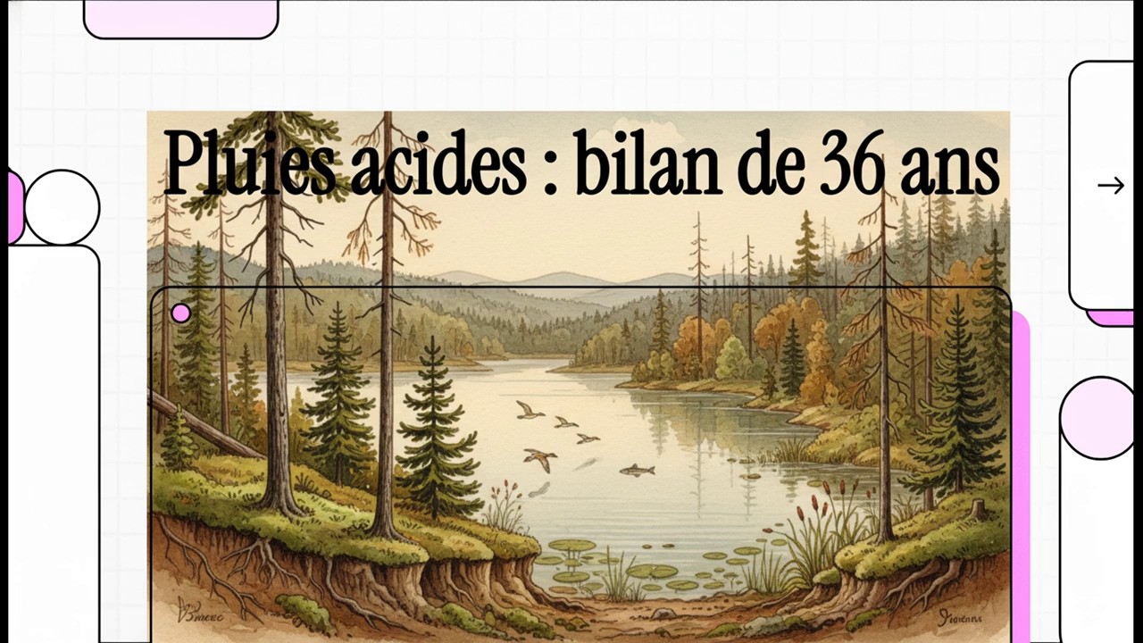 Pluies acides : bilan de 36 ans | Dépôts acides et climat : évolution de la chimie d'un lac boréal