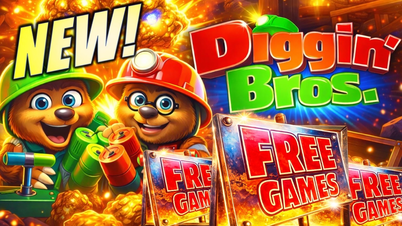 ★NEW SLOT!★ FIRST SPIN BONUS!! 🤑 DIGGIN&rsquo; BROS Slot Machine (Konami Gaming)
