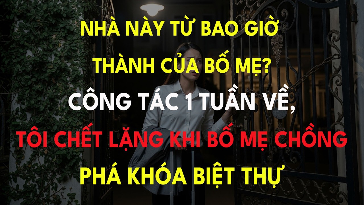“Nhà Này Từ Bao Giờ Thành Của Bố Mẹ?” Công Tác 1 Tuần Về, Tôi Chết Lặng Khi Bố Mẹ Chồng Phá Khóa...