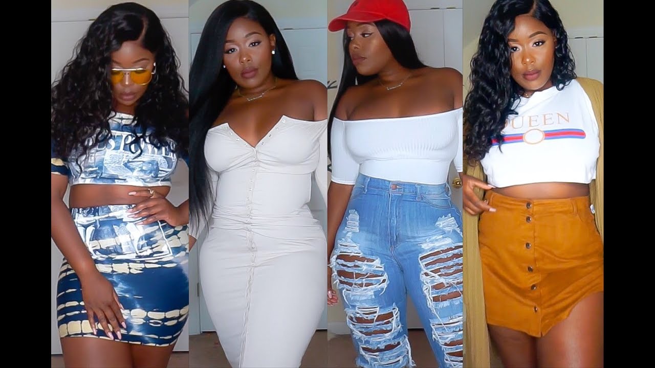 HUGE Curvy/Thick Girl Back to school try-on haul ft. Fashion Nova