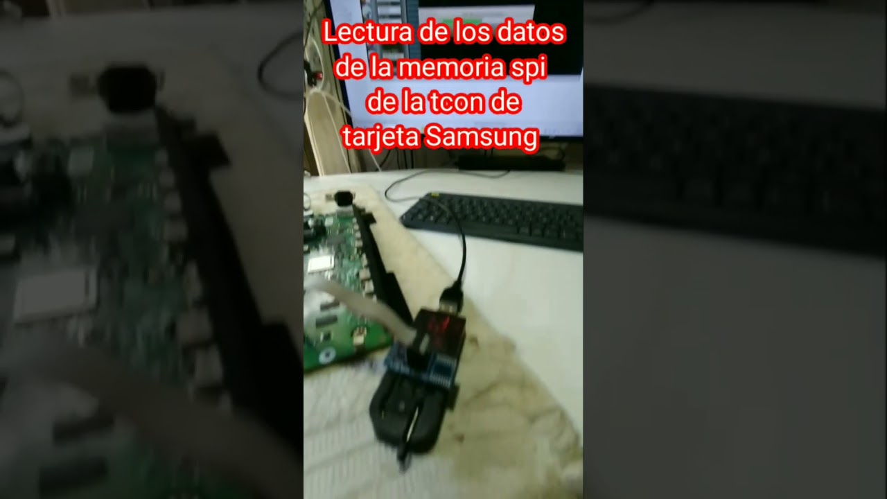 Lectura de la memoria spi utilizando el CH341A con su respectiva pinza