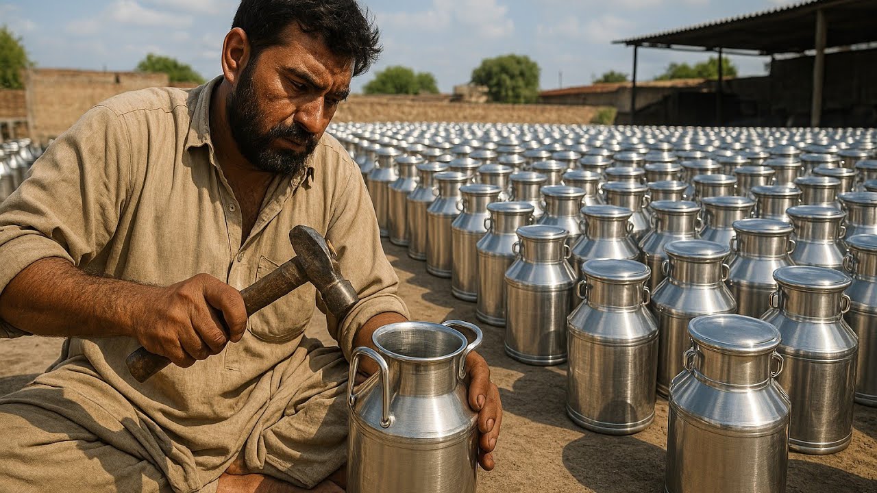 Manufacturing Process of Stainless Steel Milk Cans | Factory Production Process