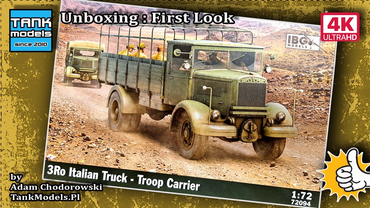 Unboxing 260 - Lancia 3Ro Troop Carrier - IBG 72094