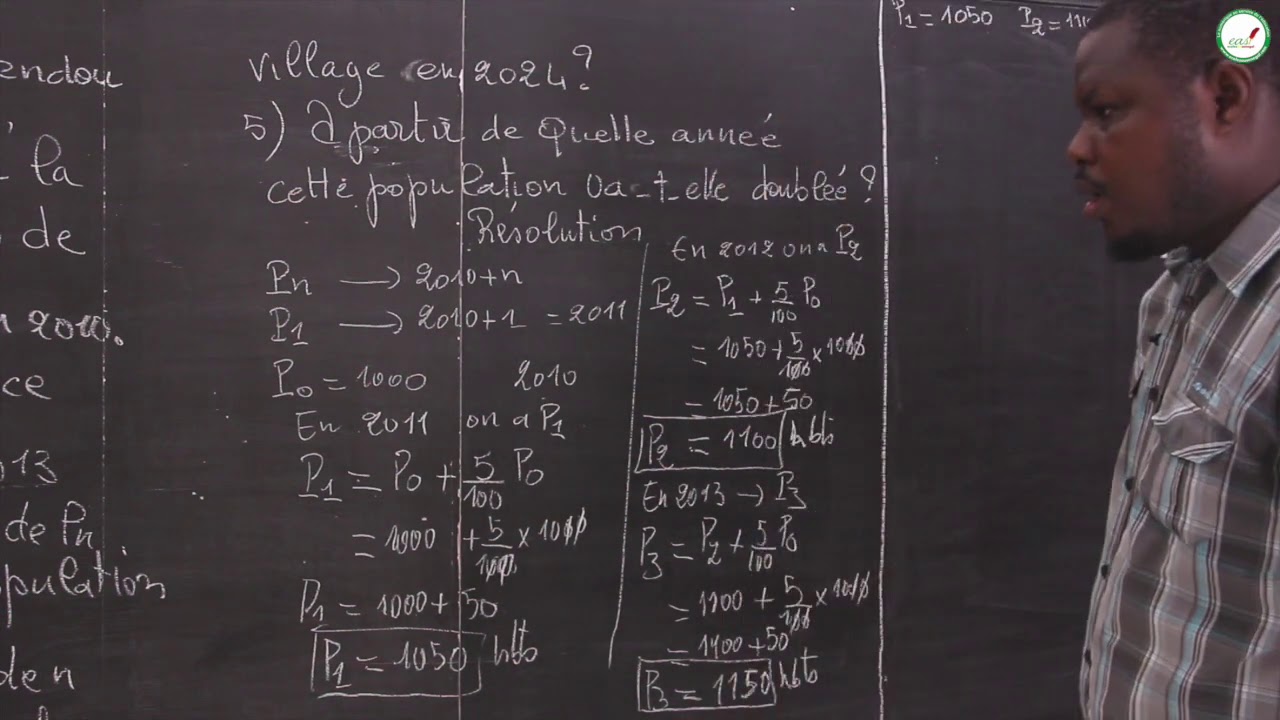 Exercices - Terminale L - Mathématiques : Suites arithmétiques / M. Diop