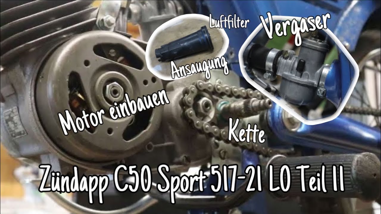C50 Sport 517-21 L0 Teil 11: Motor 278 einbauen, Ansaugung und Luftfilter