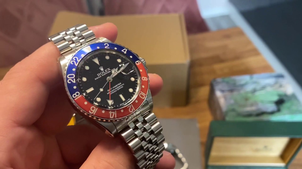 ROLEX GMT Master 16750 from 1987 with box and papers.  I broke my vintage cherry