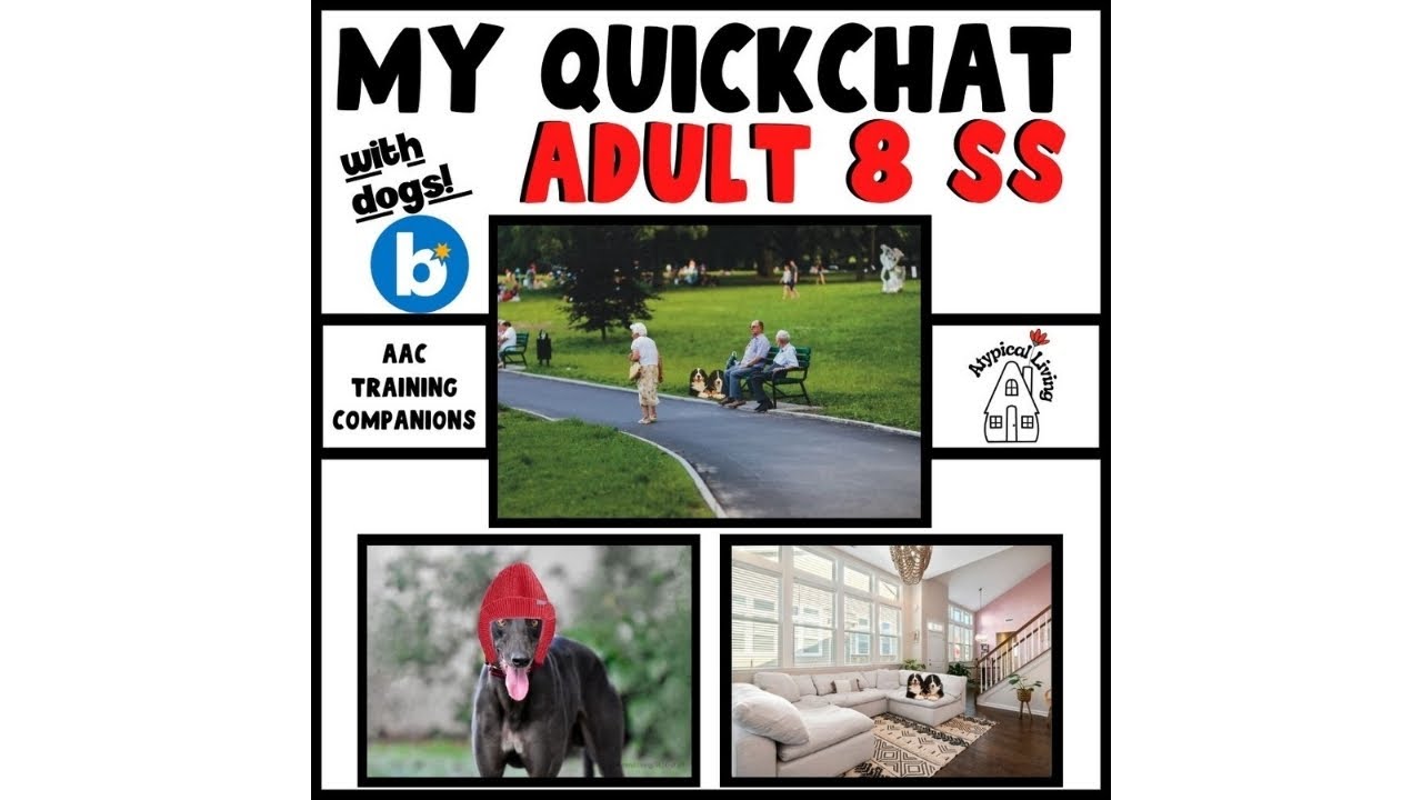 AAC Core Vocabulary TouchChat My QuickChat Adult Training Activity