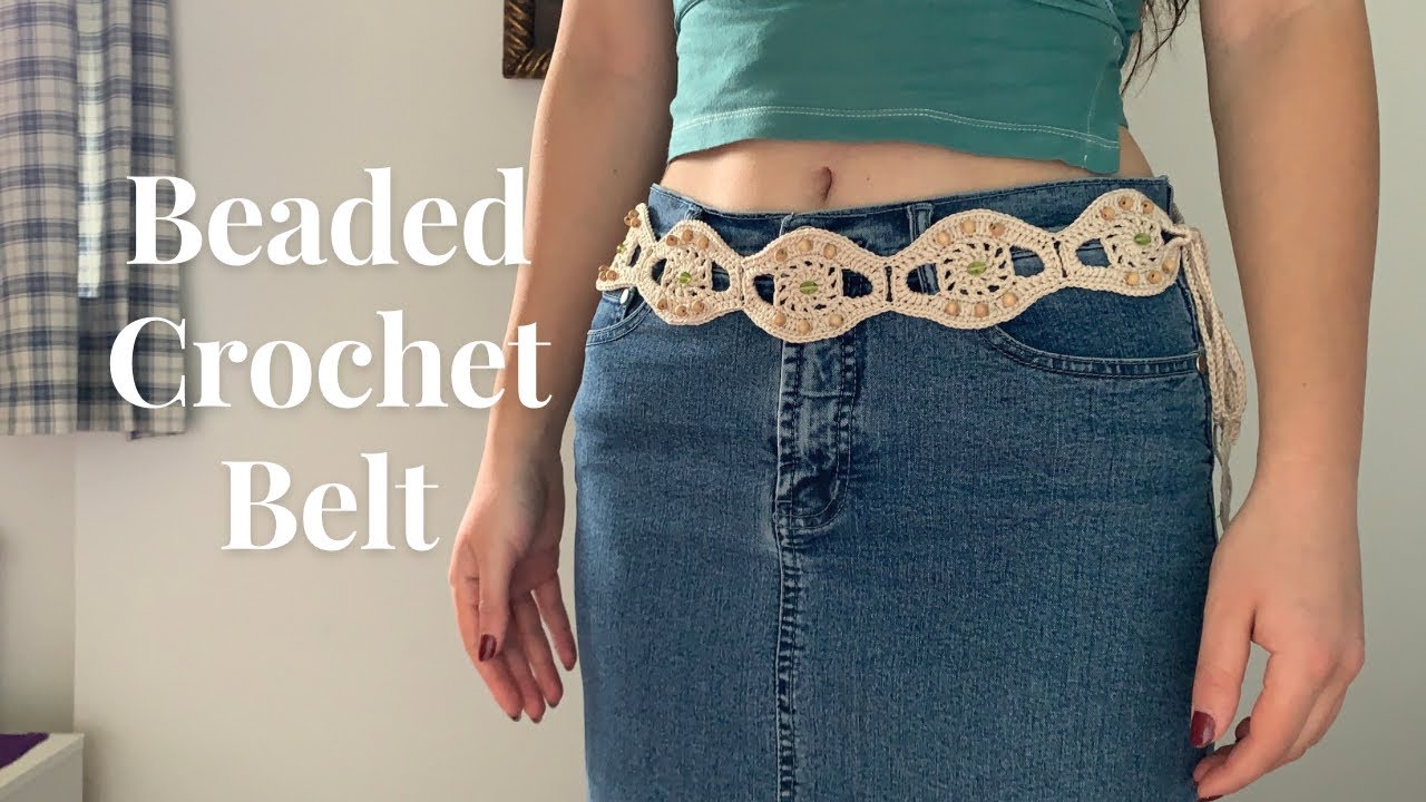 Beaded Crochet Belt
