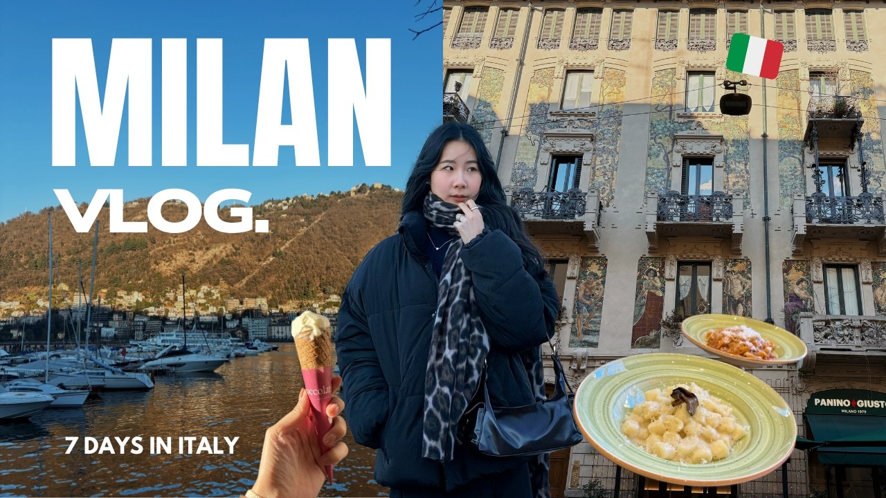 義大利自由行🇮🇹｜米蘭Milan VLOG｜米蘭人骨教堂🦴、必吃生乳包🧁、米蘭周邊科莫湖｜Trip in Italy