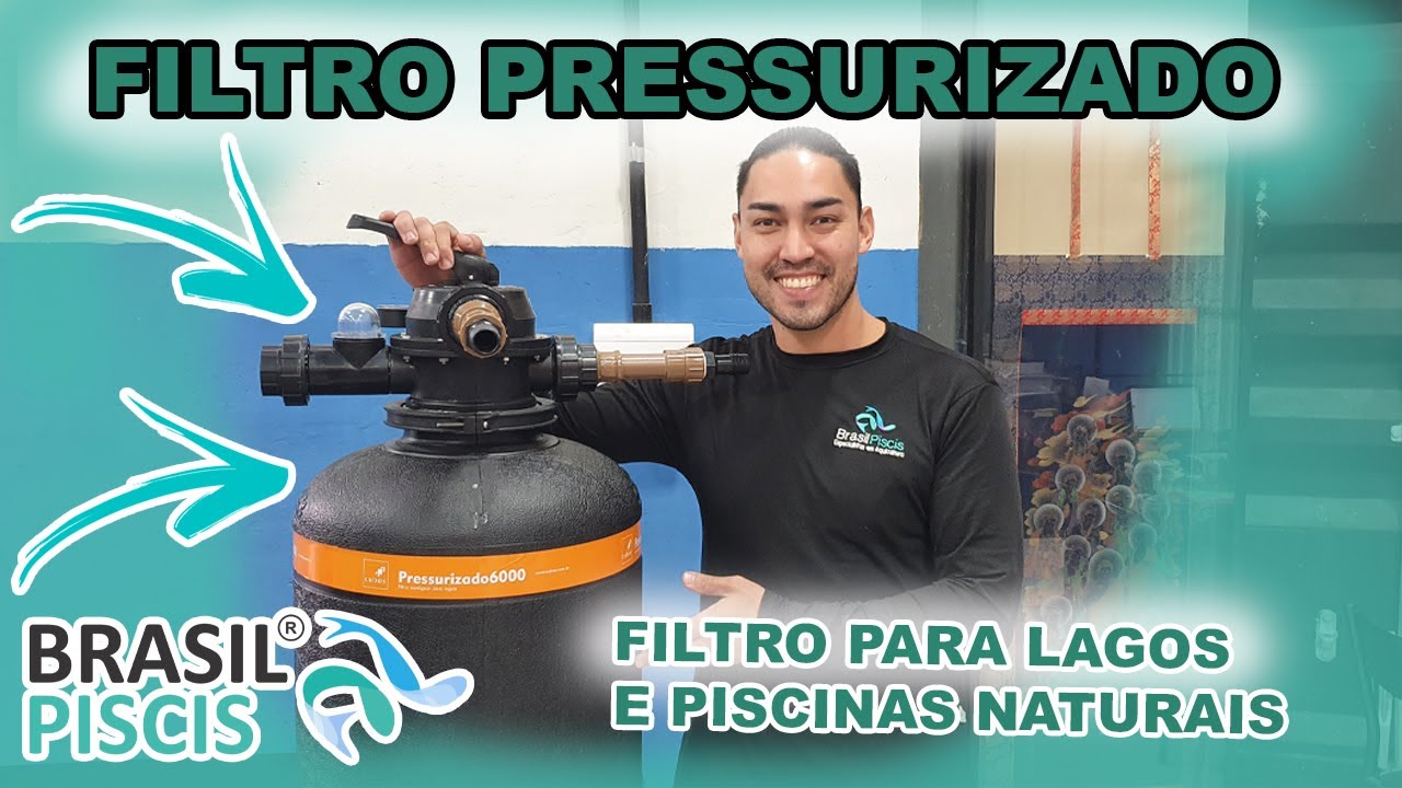 FILTRO PARA PISCINA E LAGOS NATURAIS, Filtro Pressurizado- vídeo 153