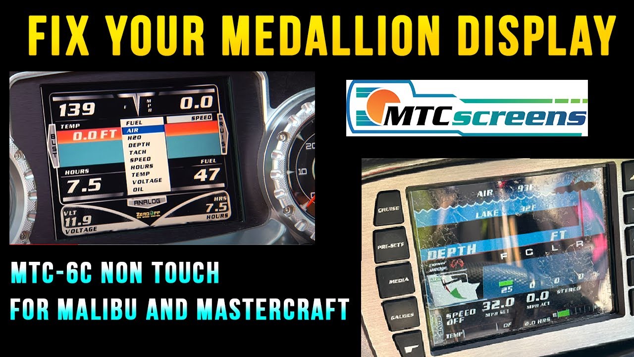 How to DIY repair your Malibu 10 Button Maliview / Mastercraft BIG Display Maristar Non Touch Screen