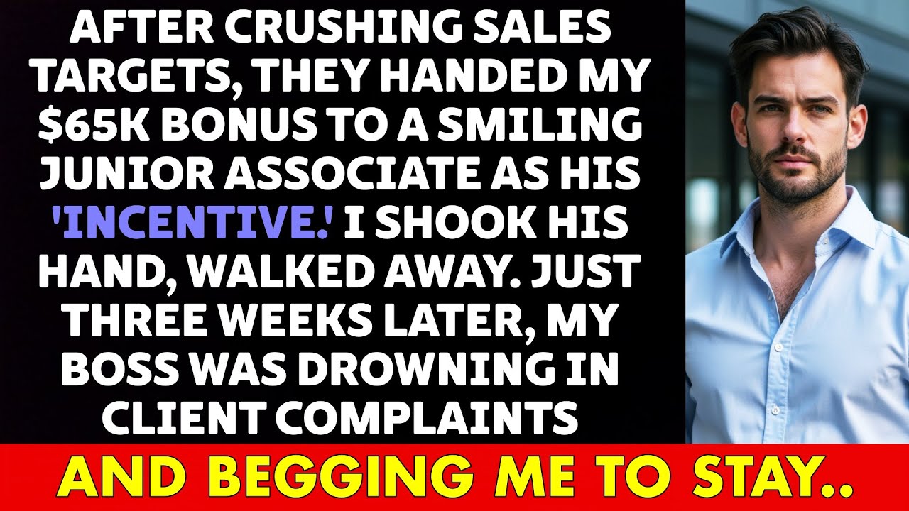 They Gave My $65,000 BONUS to a Rookie—But My SILENT Revenge Left the Office Shaken…