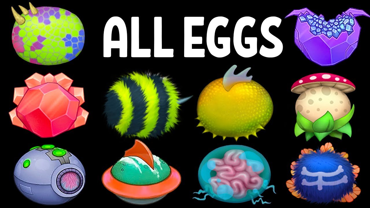 All Eggs - My Singing Monsters: Ethereal Island (With Rare and Epic)