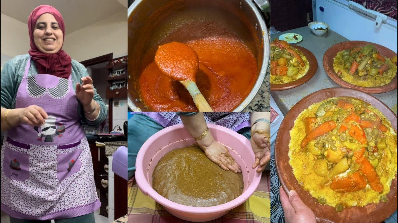 مني فلوك لحداكيت فيه و خلطت سفوف و اشياء اخرى من تحضيرات شهر رمضان و منساش كسكس الجمعة