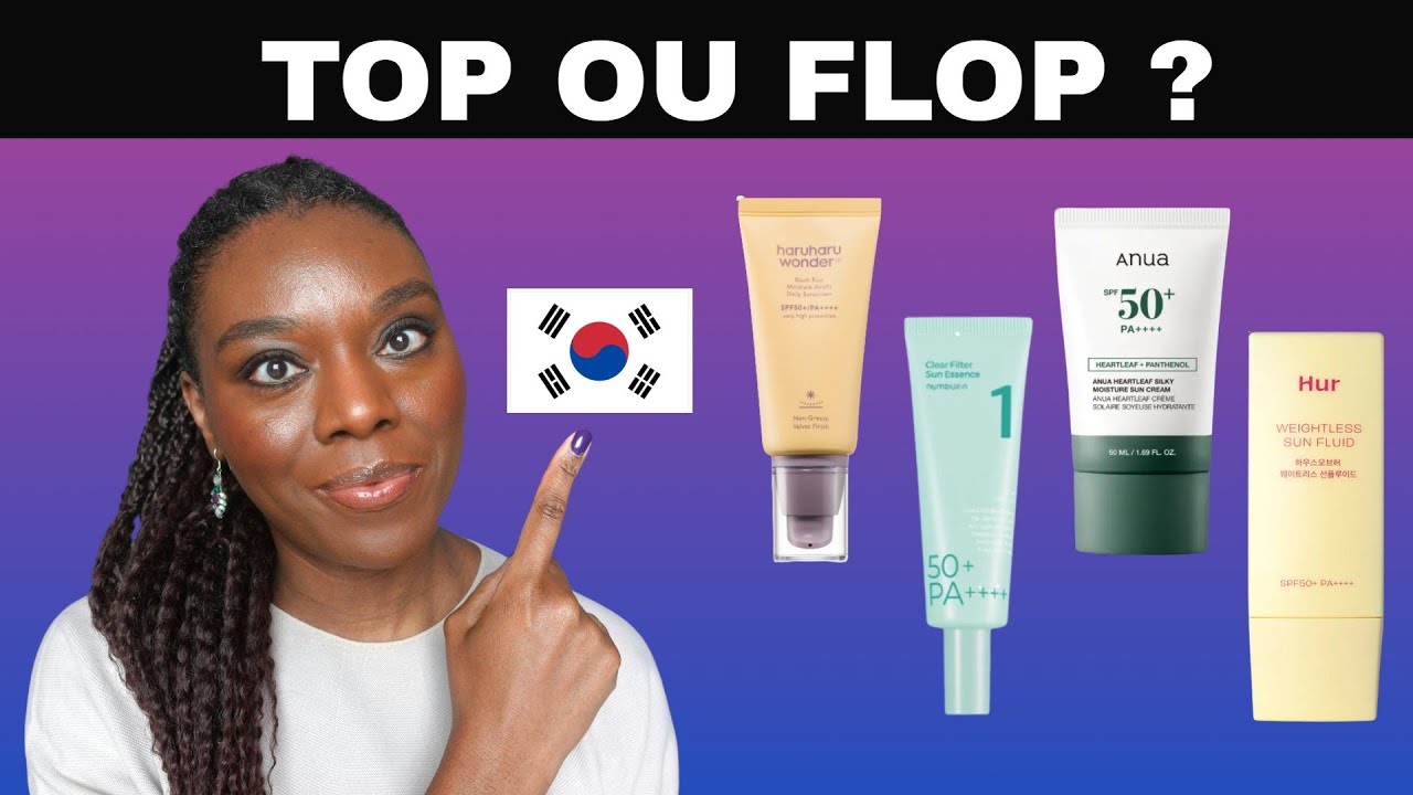 TOP 4 des crèmes solaires coréennes | J’ai testé Anua, Numbuzin, House of Hur, Haruharu Wonder