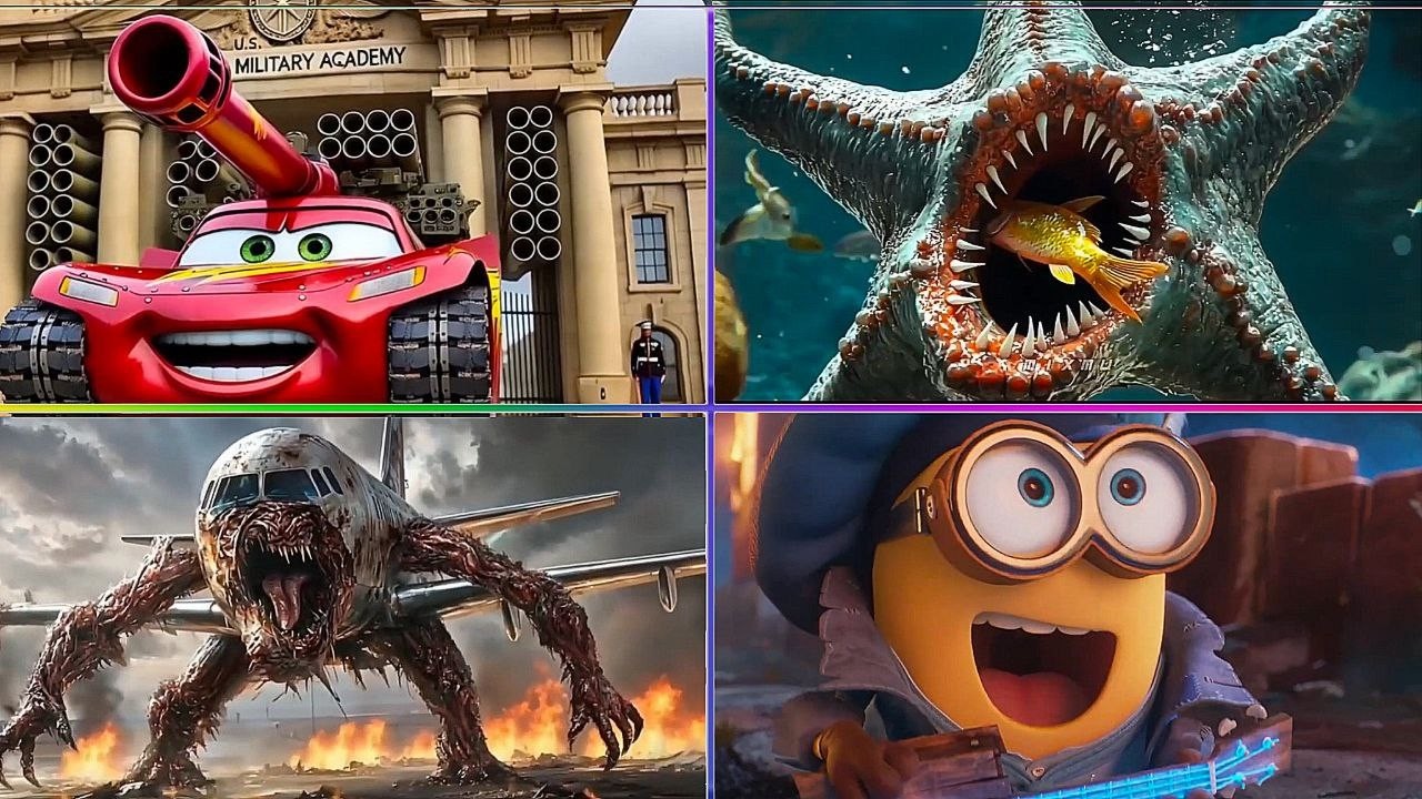 HUNGRY STAR VS LUNAR MOON VS MINIONS VS INFECTED SKY Tiles Hop EDM Rush