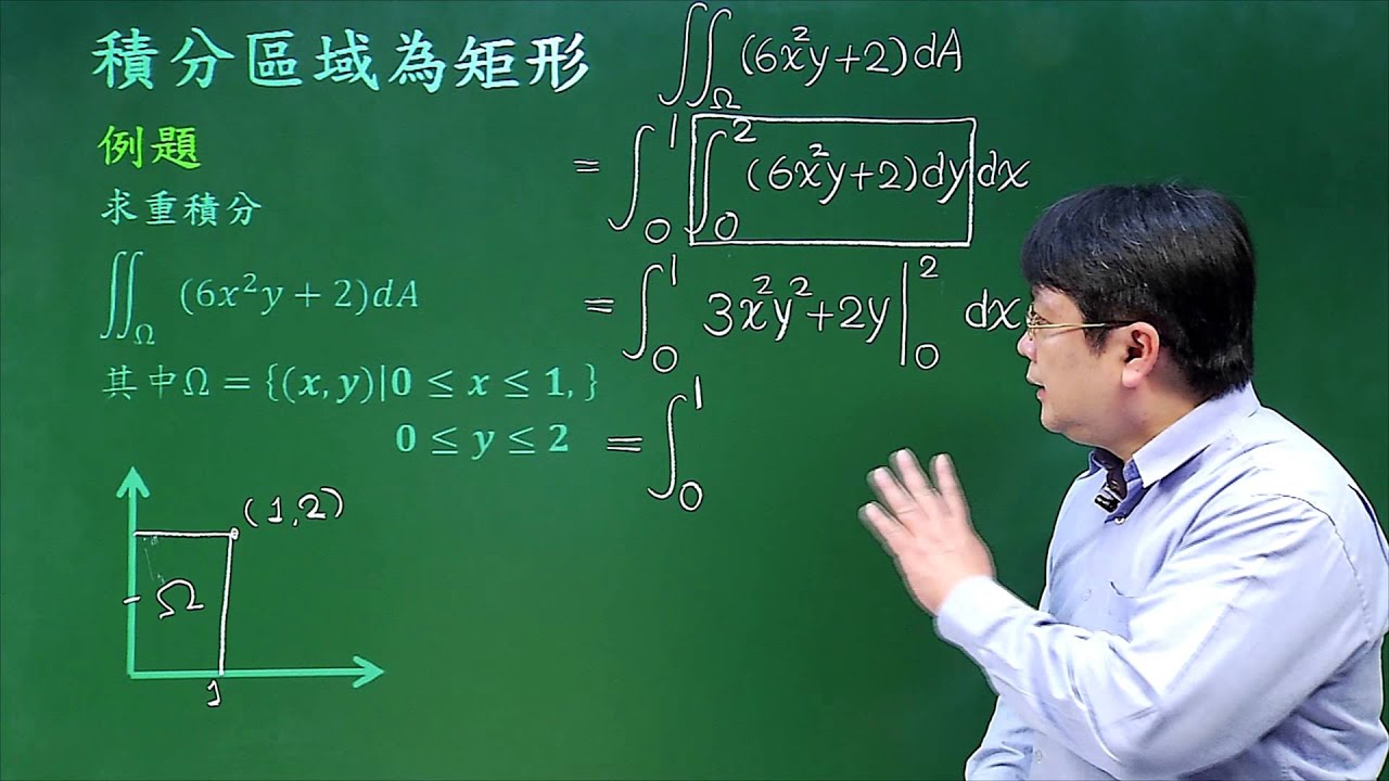積分區域為矩形