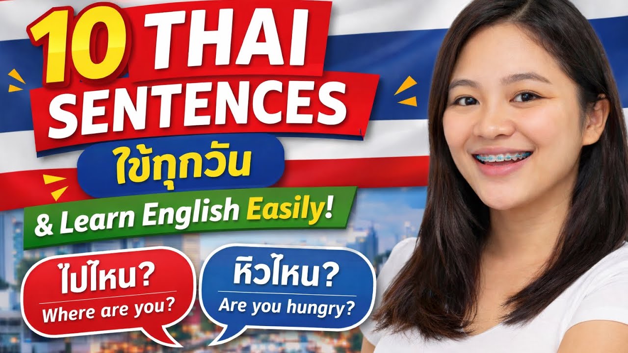 Daily English Conversation for Thai Speakers | 10 Easy Sentences Lesson 1