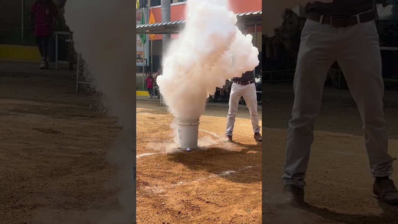 liquid nitrogen vs hot water #experiment #rocket #scienceexperiment