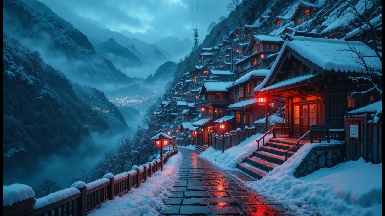 Snowy Coffee Shop ☕❄️ Lofi Hip Hop for Studying & Relaxation