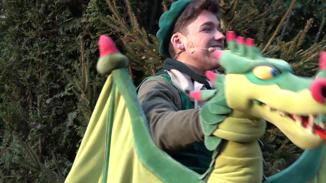 Sprookjesbos en sprookjes show met Roodpakje, Draak, Fakir en Heks Efteling update 2016. :)
