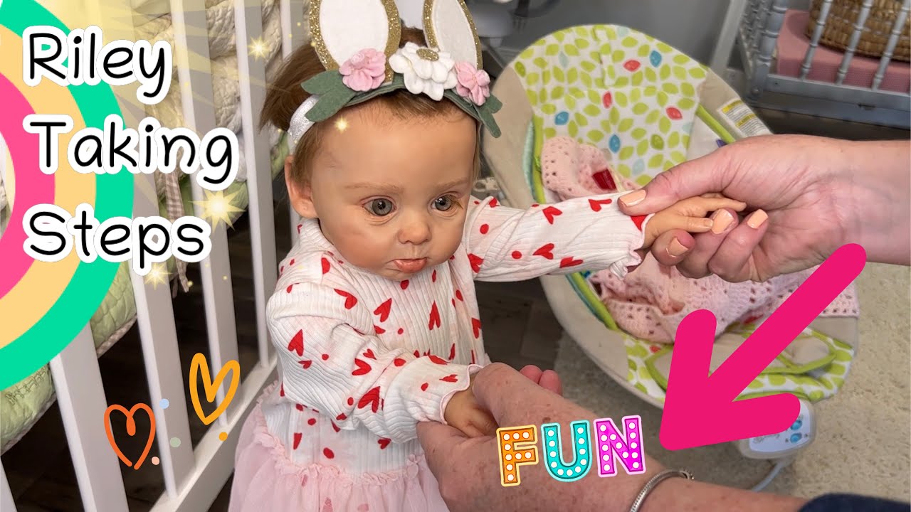 RILEY IS WALKING! changing Riley and showing everyone she can walk | AFTER BATH ROUTINE