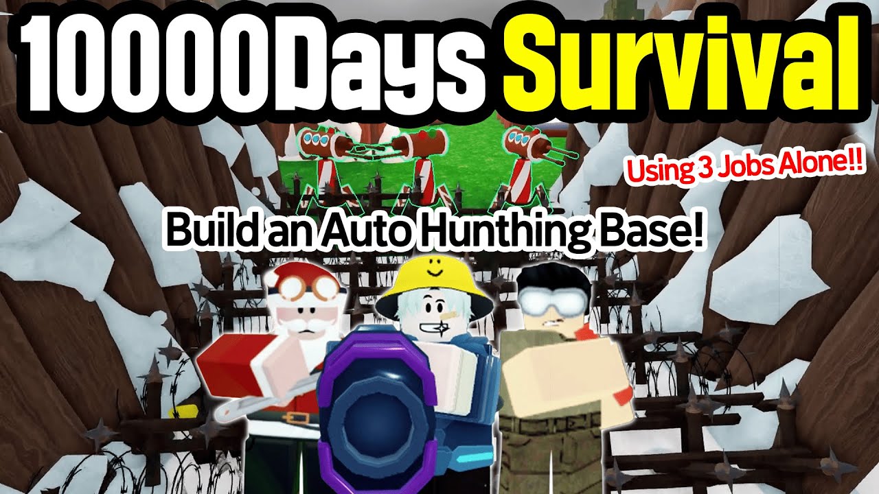 10000 Days Solo Survival Challenge with an Auto Hunting Base! [99 Nights in the Forest Roblox]