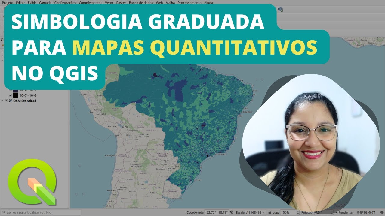Simbologia graduada para mapas quantitativos no QGIS - atualizado