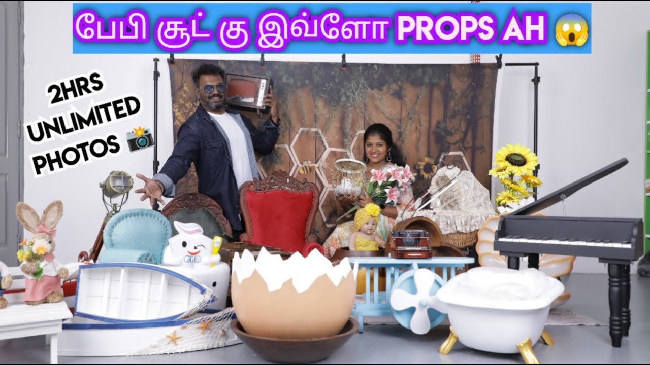 Baby Shoot & Modeling shoot Studio | Props for Photoshoot | One 8 Photography Studio