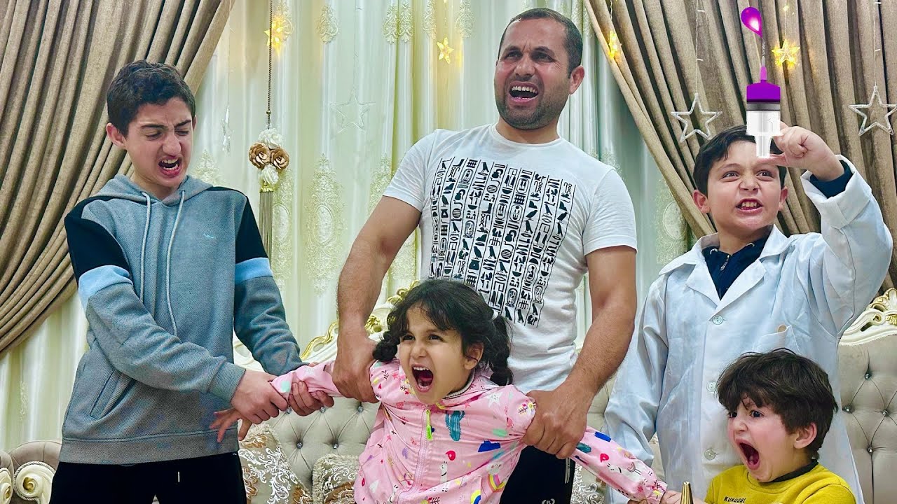 لما بنتك تشاغب في رمضان والدكتور يعطيها 💉😂شوفو شو صار !!😂