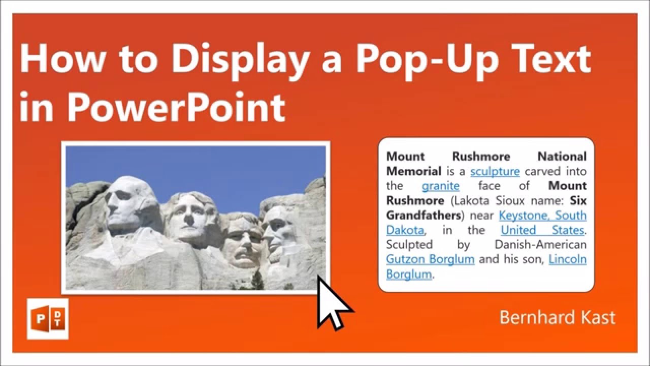How to Display a Popup Text in PowerPoint