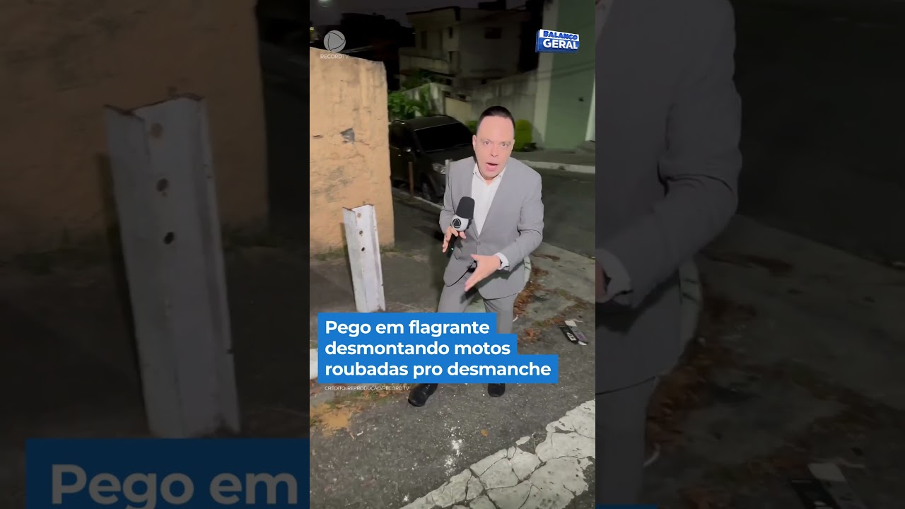 Pego em flagrante desmontando motos roubadas pro desmanche #shorts