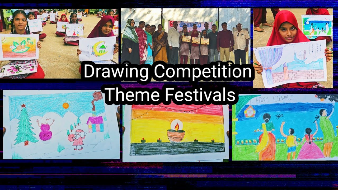 Young talents of PM SHRI ZPHS KOTAGIRI /ప్రతిభ పాటవ పోటీలు ,drawing లో విద్యార్థుల అద్భుత ప్రదర్శన 