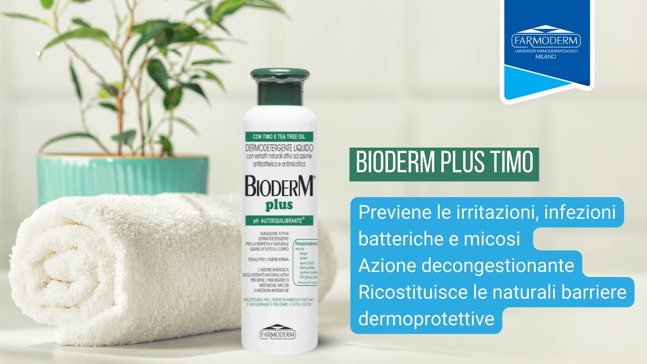 Bioderm Plus Timo &ndash; Detergente Intimo Extra Protezione con Timo e Tea Tree Oil