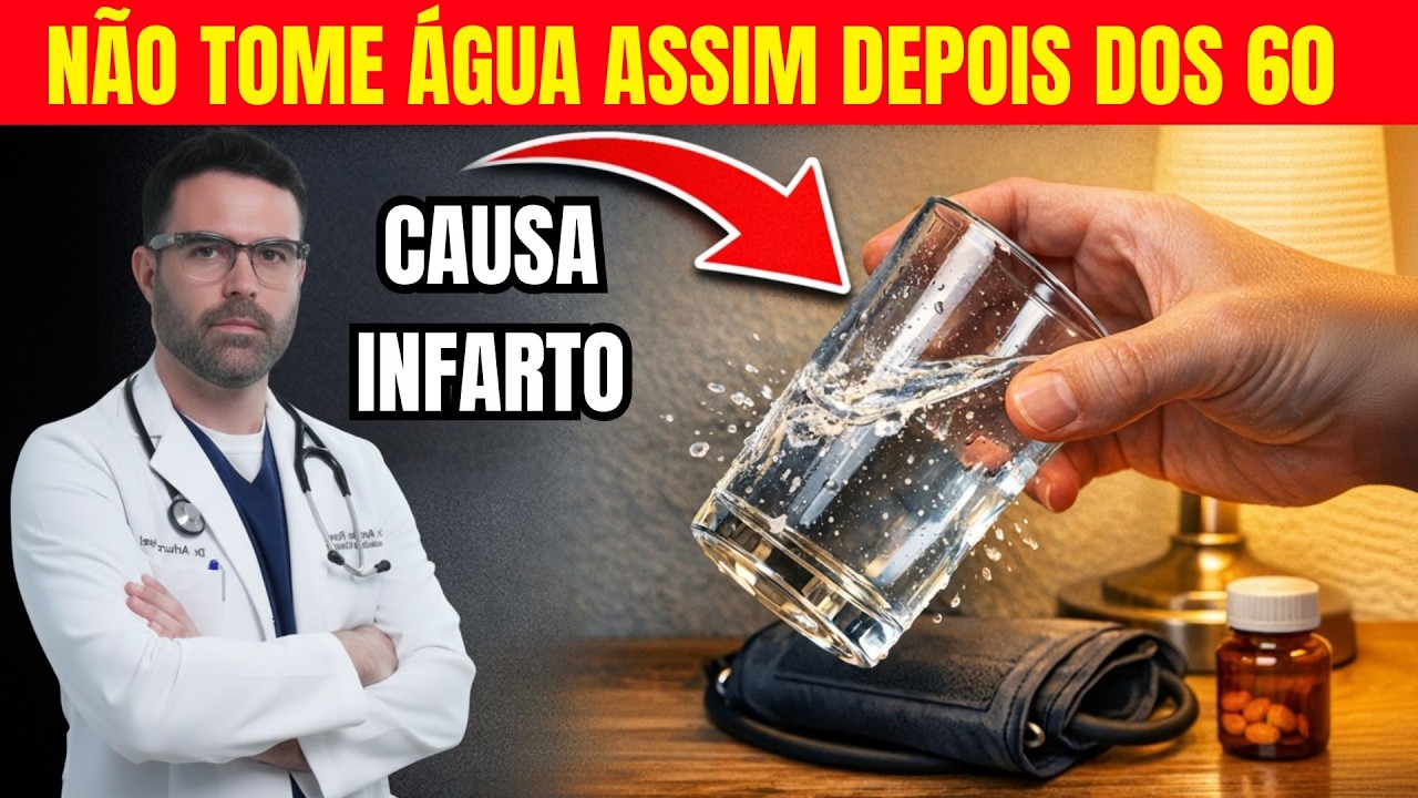 Cardiologistas alertam: Esse erro ao beber água após os 60 pode afetar seu coração