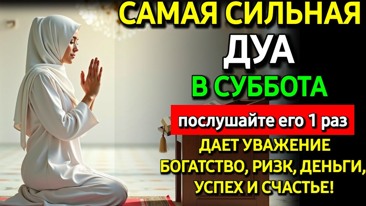Не пропусти дуа в СУББОТА— самые сложные проблемы решатся, ИншаАллах