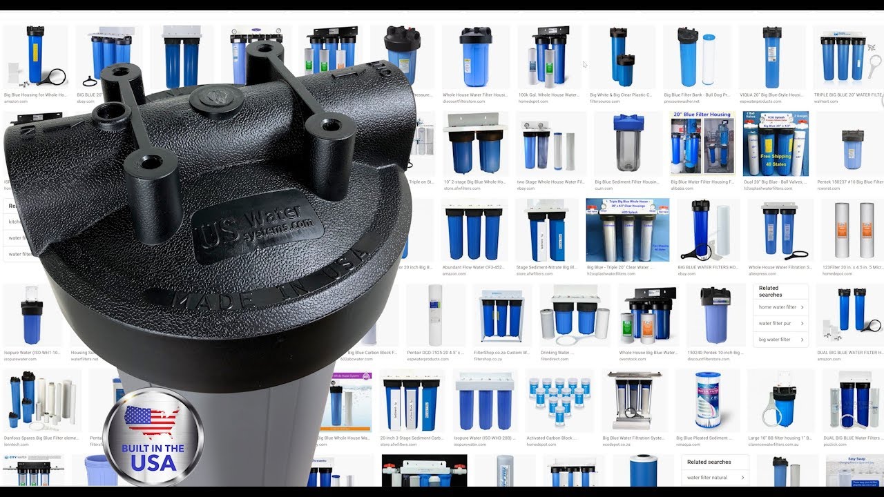 Big Blue Water Filters vs Made in the USA Black & Grey